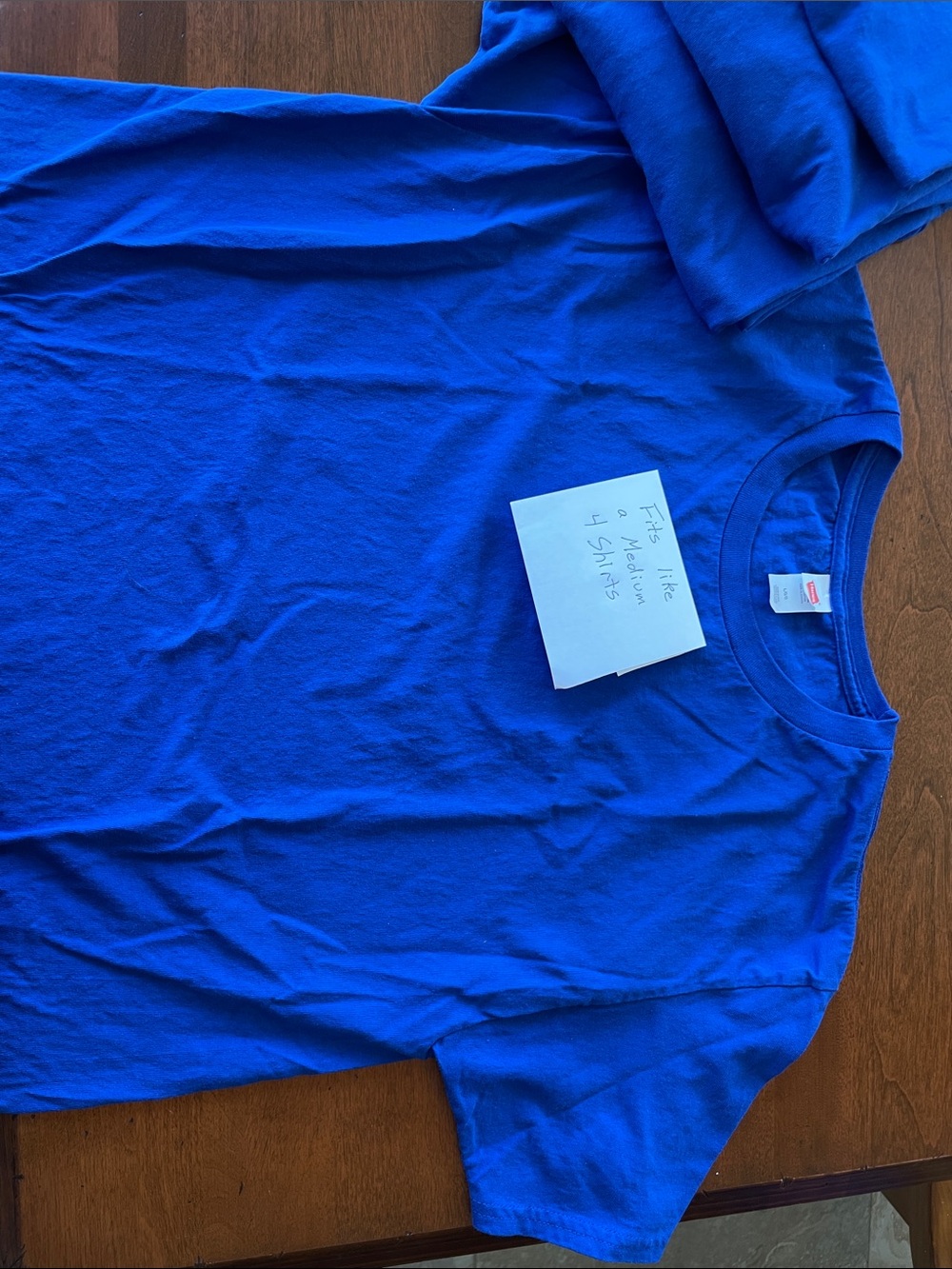 Hanes Short Sleeve T-Shirt in Royal Blue